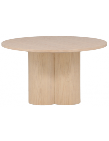 Oli sofabord i mdf H45 x Ø80 cm - Hvidpigmenteret