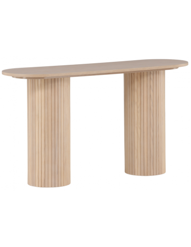 Bianca konsolbord i mdf og finér 130 x 40 cm - Hvidtet