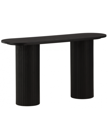 Bianca konsolbord i mdf og finér 130 x 40 cm - Sort