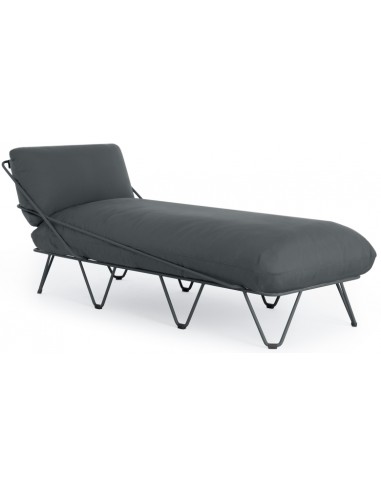 Diabla Valentina solseng i stål og tekstil 164 x 63 cm - Antracit/Antracit