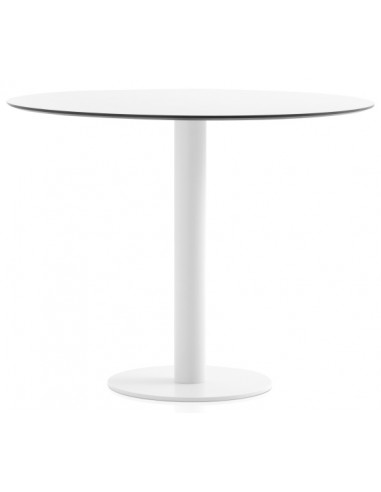 Diabla Mona havebord i stål og phenolic kunststof H72 x Ø90 cm - Hvid