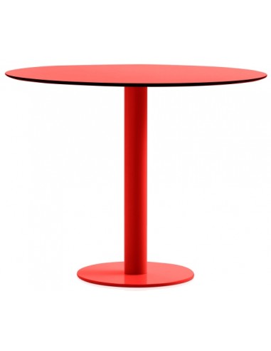 Diabla Mona havebord i stål og phenolic kunststof H72 x Ø90 cm - Rød