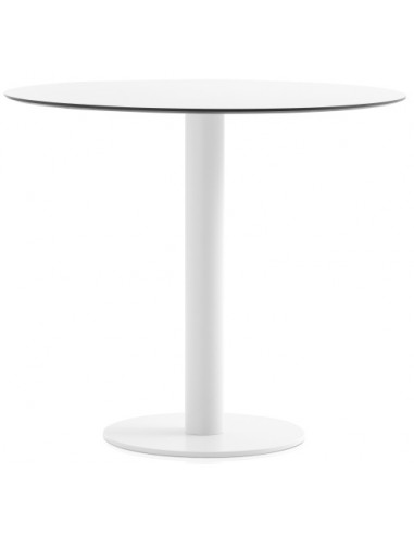 Diabla Mona havebord i stål og phenolic kunststof H72 x Ø70 cm - Hvid