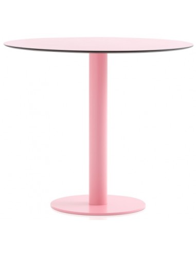 Diabla Mona havebord i stål og phenolic kunststof H72 x Ø70 cm - Pink