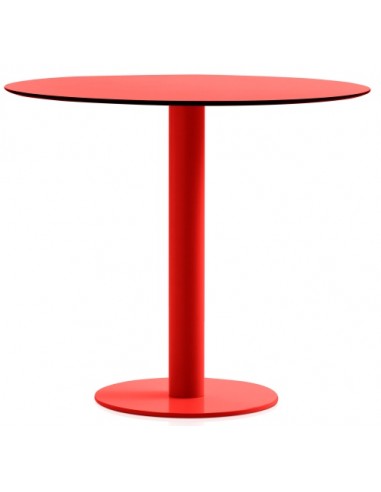 Diabla Mona havebord i stål og phenolic kunststof H72 x Ø70 cm - Rød