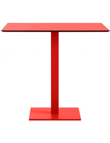 Diabla Mona havebord i stål og phenolic kunststof H72 x B90 x D90 cm - Rød
