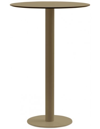 Diabla Mona bar havebord i stål og phenolic kunststof H105 x Ø70 cm - Bronze