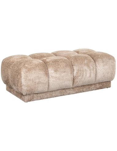 Noah puf i polyester plys 125 x 62 cm - Natur