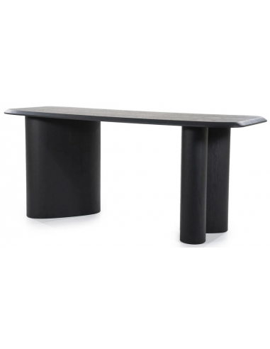 Walter barbord i egetræsfinér H94 x B220 x D80 cm - Sort