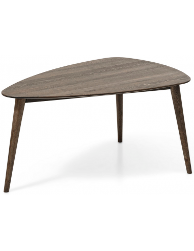 Bean sofabord i egetræ og egetræsfinér 105 x 70 cm - Røget eg