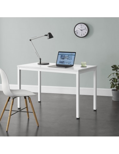 Odense skrivebord i metal og møbelplade H75 x B120 x D60 cm - Hvid