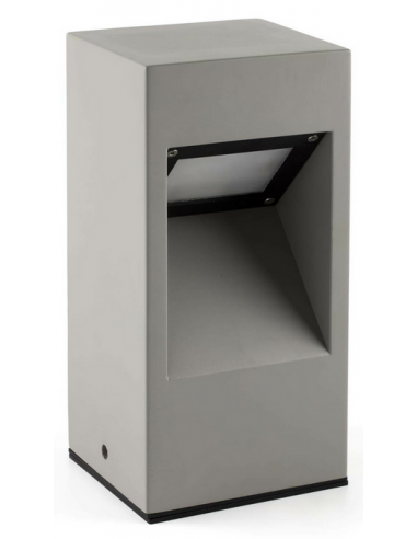 CAST Udendørs bedlampe i beton og polycarbonat H30 cm 10W SMD LED - Betongrå