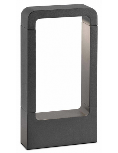 DAS Udendørs bedlampe i aluminium og glas H30 cm 8W COB LED - Mørkegrå