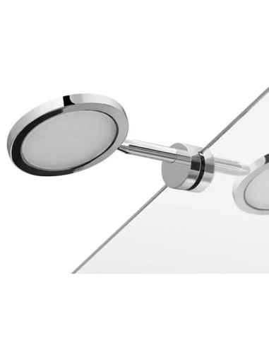 Majorca Badeværelseslampe til spejl i rustfri stål og polycarbonat D14,8 cm 1 x 4,4W LED - Krom