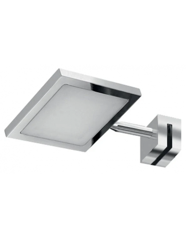 Ibiza Badeværelseslampe til spejl i rustfri stål og polycarbonat D16,8 cm 1 x 4,4W LED - Krom