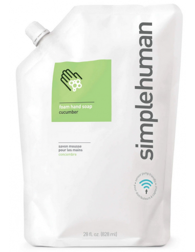 Simplehuman flydende refill håndsæbe til skumdispensere 828 ml - Agurk