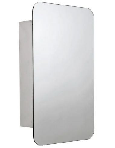 Medway spejlskab i rustfri stål og glas H67 x B41 x D11 cm - Rustfri stål