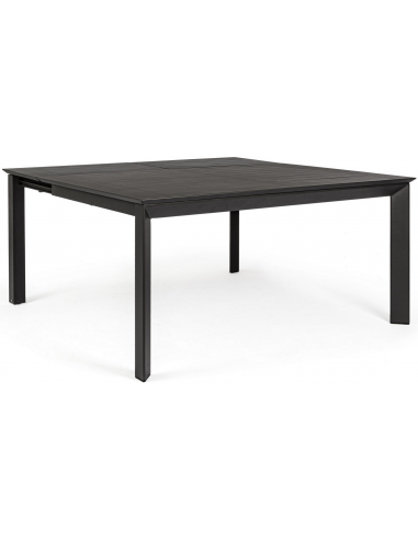 KONNOR Havebord med udtræk i aluminium 110 - 160 x 160 cm - Charcoal