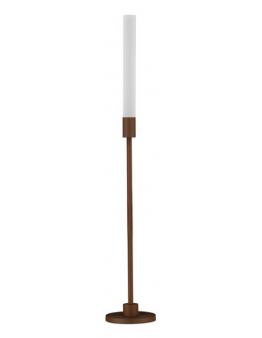 SLOT Udendørs bedlampe i aluminium med spyd H60 cm 4W LED - Mat corten