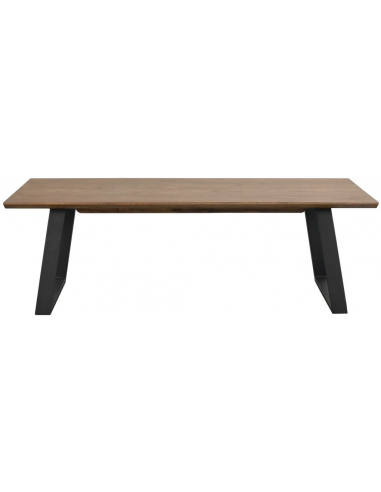 Rowico Melville sofabord i egetræsfinér og metal H46 x B140 x D65 cm - Sort/Brun