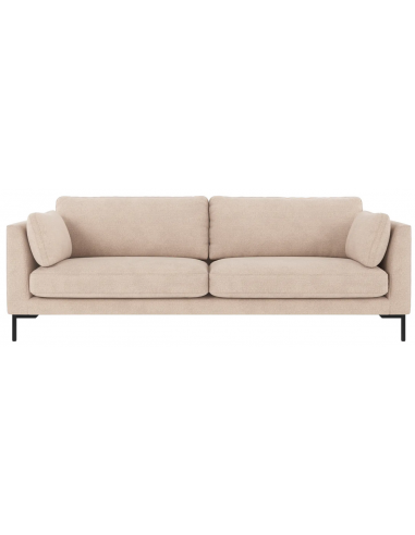 Rowico Corwin 3-personers sofa i polyester 238 x 98 cm - Sort/Lys beige