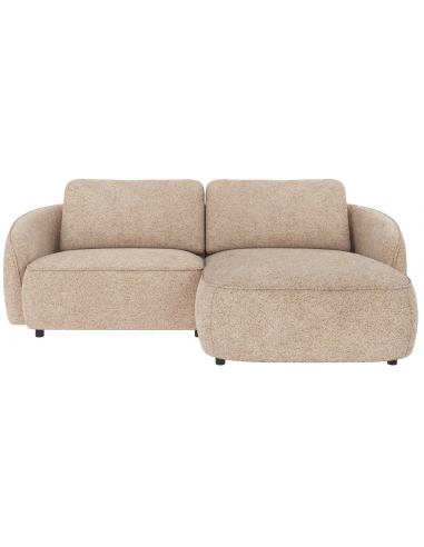 Rowico Norris højrevendt chaiselong sofa i polyester 226 x 162 cm - Sort/Lys beige