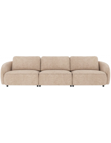 Rowico Norris 4-personers sofa i polyester 319 x 102 cm - Sort/Lys beige