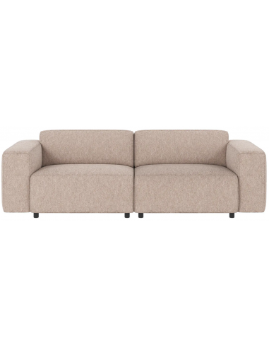 Rowico Willard 3-personers sofa i polyester 236 x 98 cm - Sort/Lys beige