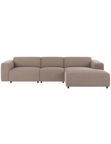 Rowico Willard højrevendt chaiselong sofa i polyester 312 x 161 cm - Sort/Beige