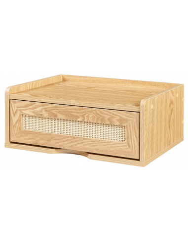 REDSØ Væghængt sengebord i møbelplade H11,5 x B40 x D30 cm - Natur