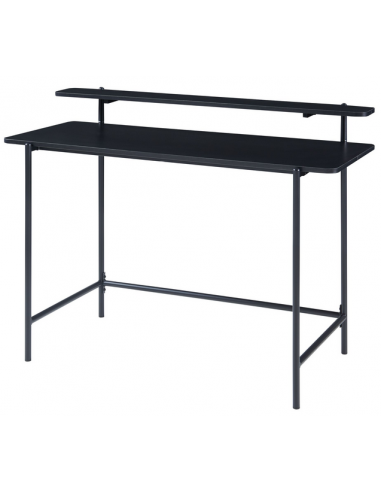 SAMNA Skrivebord i stål og møbelplade H88 x B120 x D55 cm - Sort