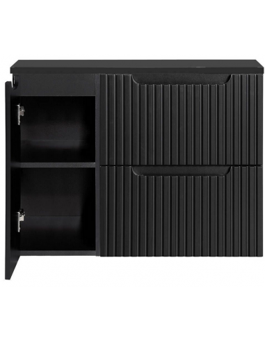 SKELBO Underskab til håndvaske i MDF og møbelplade B80,4 x D40 cm - Sort