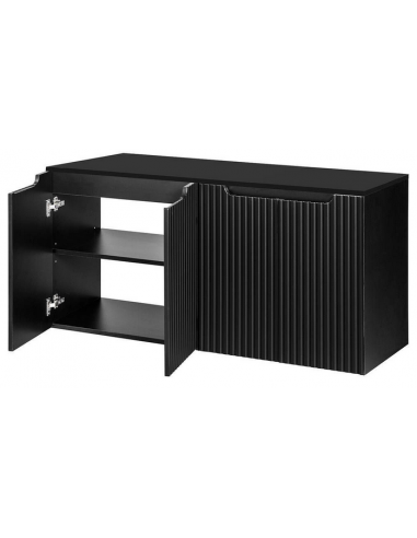 SKELBO Underskab til håndvaske i MDF og møbelplade B120,4 x D40 cm - Sort