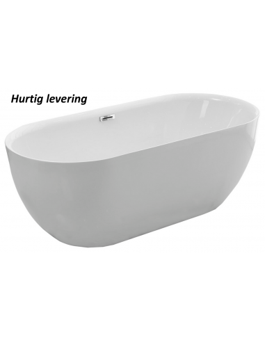 Fritstående badekar i akryl 170 x 78 cm - Blank hvid