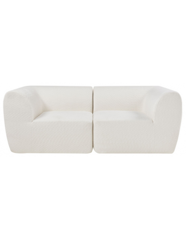 HURVA Modul 2-personers sofa i bouclé 216 x 108 cm - Cremehvid