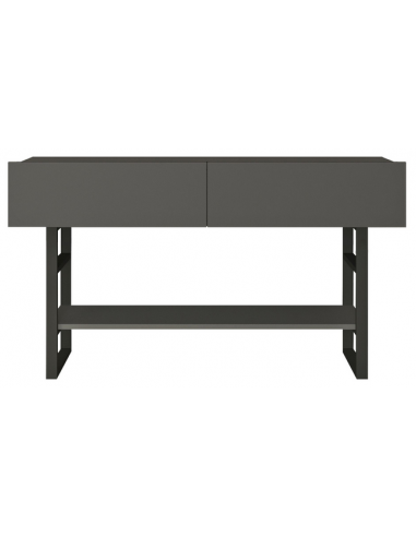 RANTA Konsolbord i metal og melamin H75 x B139 x D43 cm - Sort/Antracit