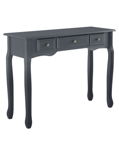 HIRSCH Konsolbord i MDF og fyrretræ H78 x B100 x D35 cm - Mørkegrå