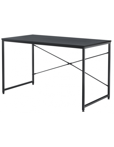 ØROS Skrivebord i metal og melamin H72 x B120 x D60 cm - Sort