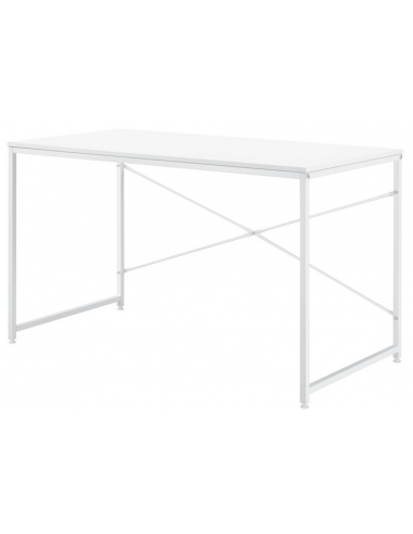 ØROS Skrivebord i metal og melamin H72 x B120 x D60 cm - Hvid