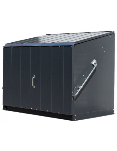 Trimetals Redskabsboks i stål og PVC H90-112 x B136 x D88 cm - Antracit