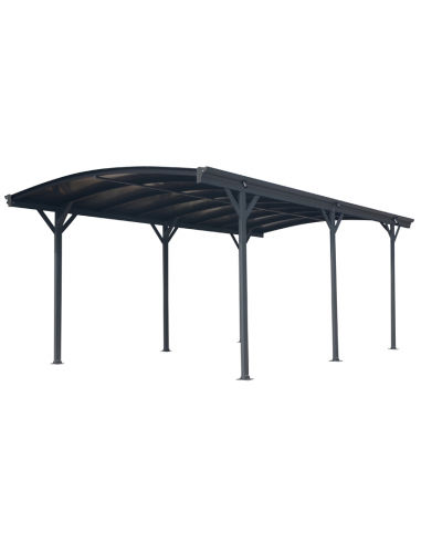 Westmann Bergen Carport i aluminium og polycarbonat H219 x B505 x D300 cm - Antracit