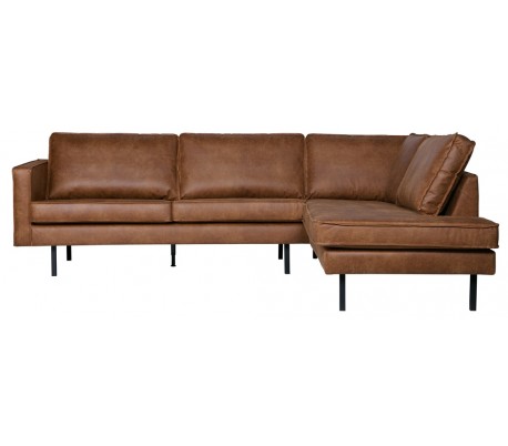 Rodeo Hjørnesofa højrevendt i læder 266 x 213 cm - Vintage cognac