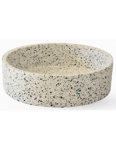 EOS Bordmonteret rund håndvask i terrazzo Ø38,2 cm - Hvid terrazzo