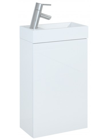 ELLIE Komplet badmiljø i MDF og keramik H68 x B40,2 cm - Blank hvid