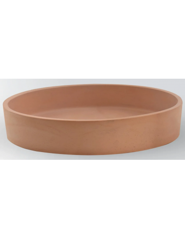 IRIS Bordmonteret oval håndvask i beton 49,8 x 34,8 cm - Mango