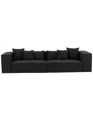 HOLM 3-personers sofa i bouclé 284 x 114 cm - Sort