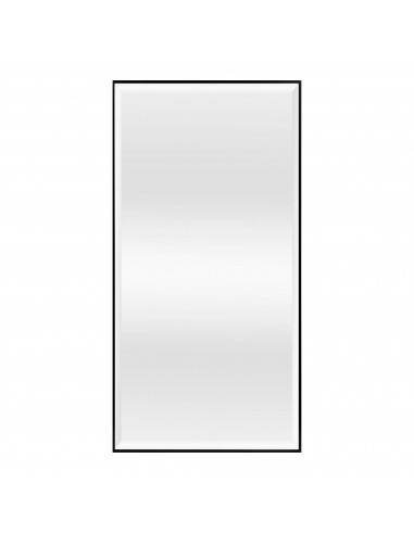 Badeværelsesspejl i kunststof og glas 101,8 x 51,8 cm - Sort