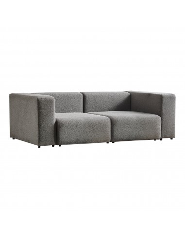 ROCKY Modul 2-personers sofa i polyester/polypropylene 218 x 110 cm - Grå