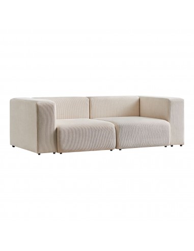 ROCKY Modul 2-personers sofa i ripcord polyester 218 x 110 cm - Beige