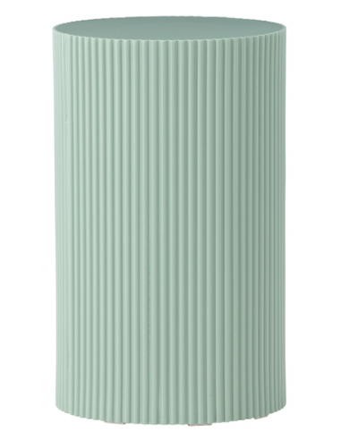 LENO Rundt Sidebord i mdf H50 x Ø30,5 cm - Lysegrøn